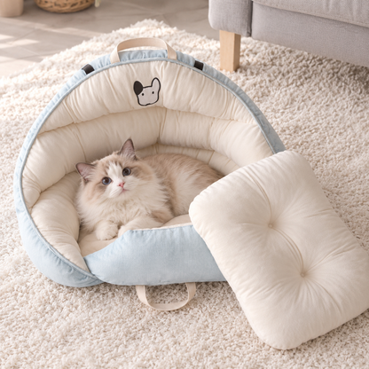 Pet Car Seat Plush Bed
